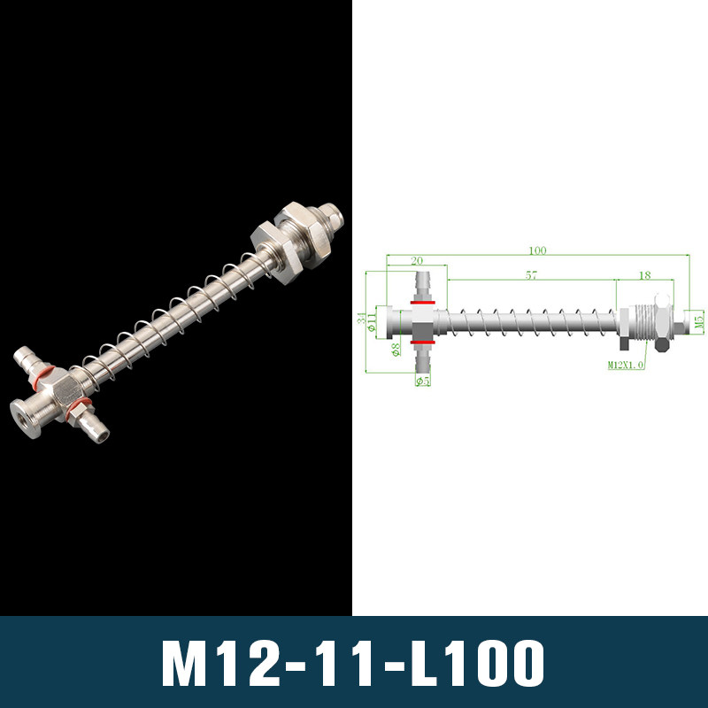 天行机械手配件气动元件真空吸盘侧接口大头金具支架M10-11M12-11