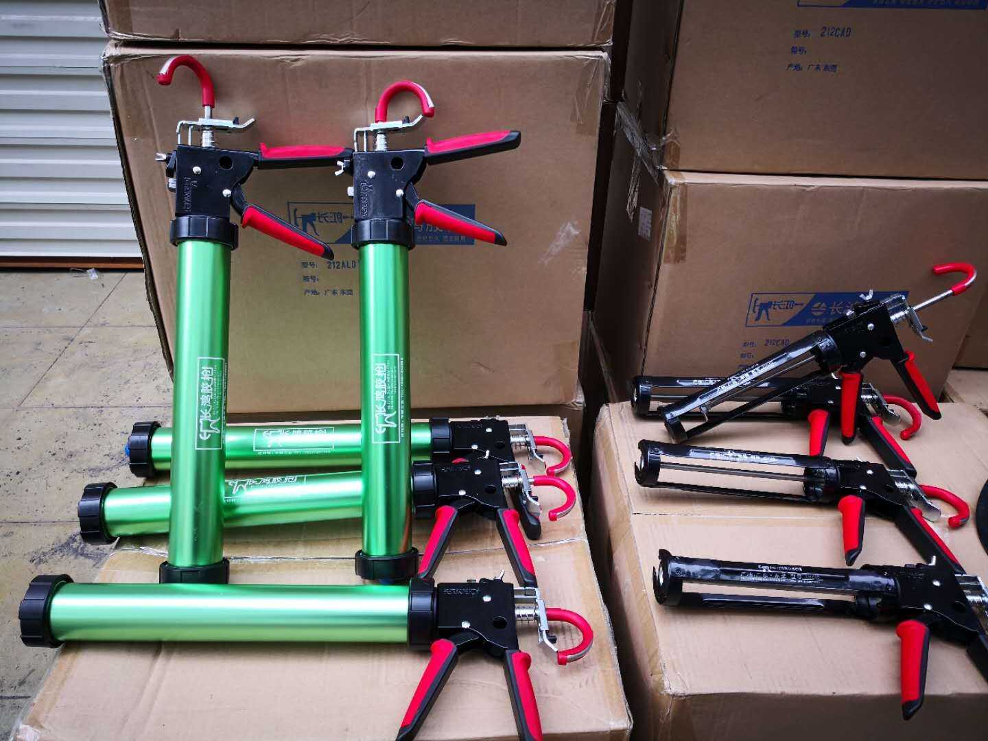 长鸿新款211可调行程结构外墙阳光房省力胶枪自动断胶结构胶枪