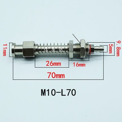 尾进气金具M10-11-L53/55/60/65/70/75/80/85/95/100长短随便订做