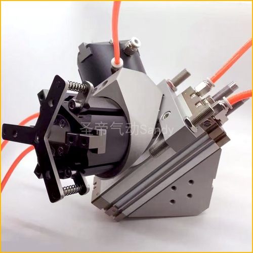 180度旋转换向夹持气缸三爪RML20-25/32/40/50-2/3数控桁架机械手