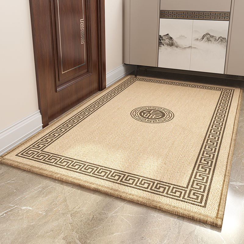 速发入门户地垫防滑地毯门垫吸用进门脚垫门口玄关奶油风耐脏家水