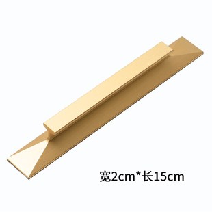 厨房衣柜玻璃推拉平移吊趟开门免打孔金属床头柜抽屉新款极简拉手