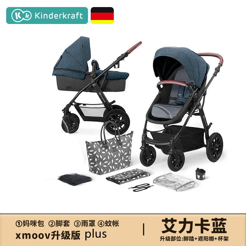 德国婴儿推车可坐可躺高景观轻便折叠简易宝宝伞车双向儿童手推车