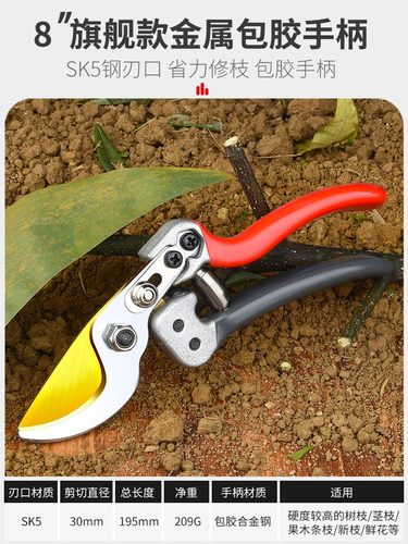 园艺剪枝剪刀修枝剪粗枝剪园林花艺剪子修剪树枝专用省力剪切工具