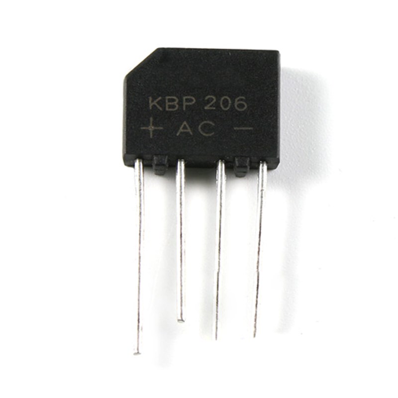 全新 KBP206 整流桥 直插 2A 600V 扁桥 桥堆 质量保证(10个)