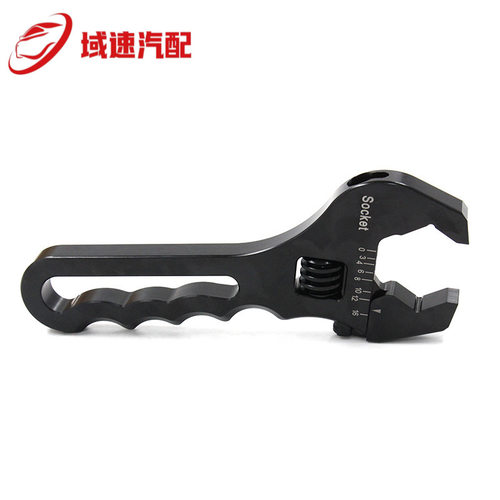 3AN-16AN黑色可调扳手铝制工具扳手适用于软管端部配件