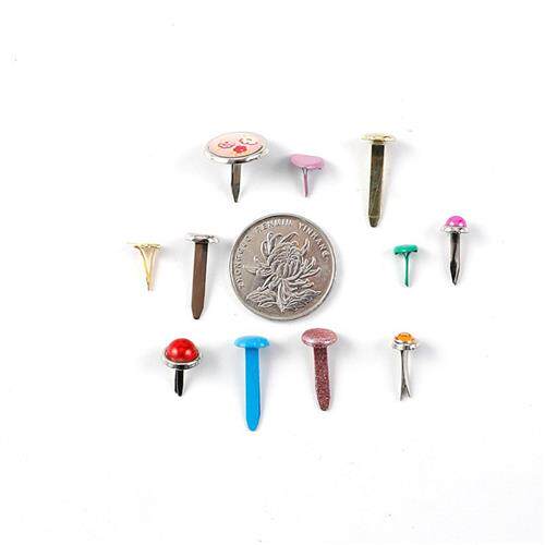 速发两脚钉双脚钉手工美术分脚钉羊角钉书钉子图案二角钉儿童材料