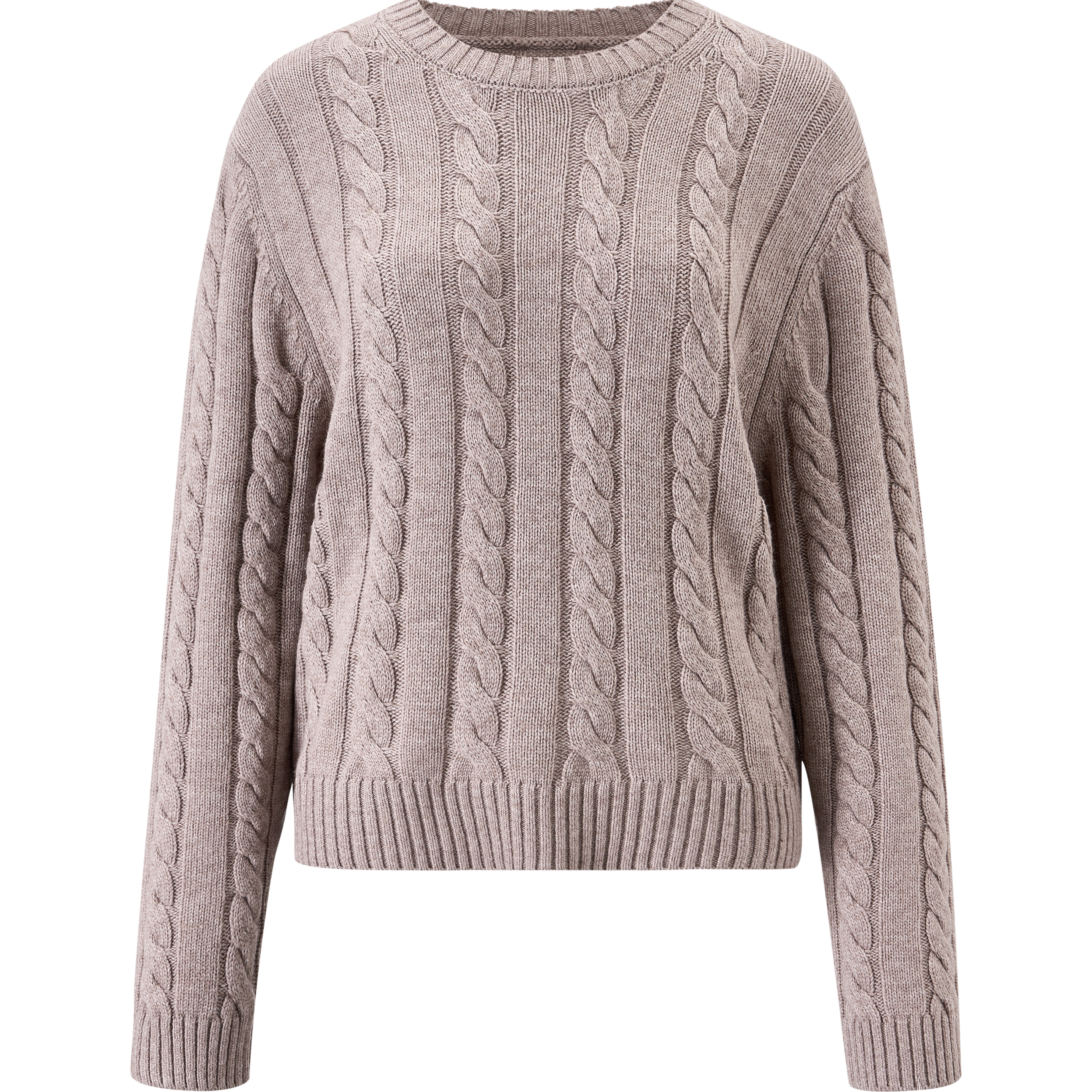 麻花针织衫女宽松慵懒风加厚