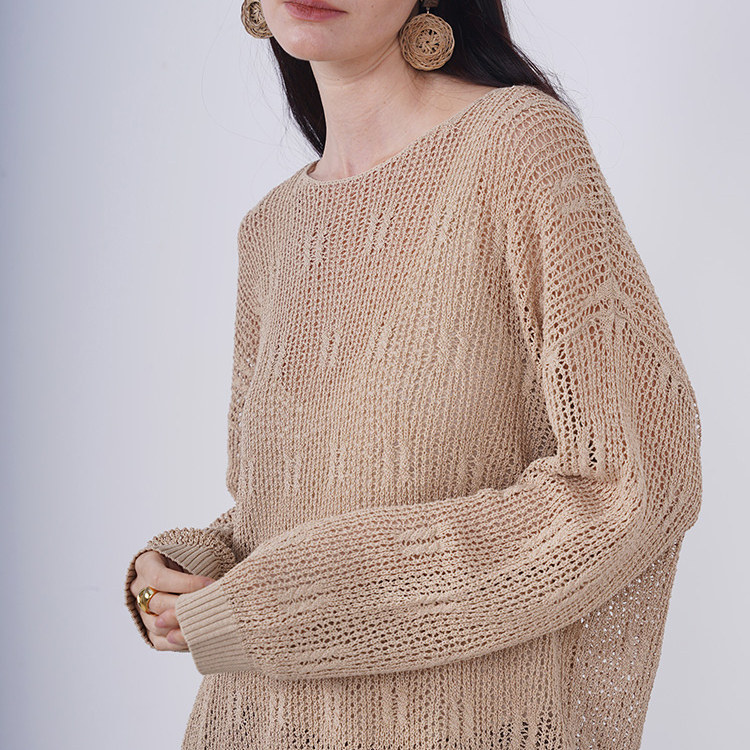 SISTERSHINE镂空设计感针织衫