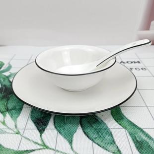 餐厅用 翅碗酒店用家用陶瓷喝汤碗摆台餐具碗碟饭店五星级酒店中式