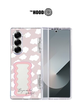 THE HOOD 夏日系列 满天白云 适用于三星Samsung GalaxyZ Fold7/6磁吸透明手机壳前屏幕及中轴折叠保护套全包