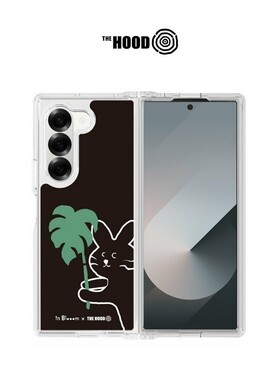 TH E HOODx印花乐品牌兔兔的快意生活适用三星SamsungGalaxyZFold7/Flip/7/6/5磁吸透明保护壳前屏幕中轴保护