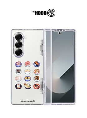 THE HOODxOnion Lab加拿大艺术家联名Kaitenzushi 适用三星Samsung Z Fold6/7磁吸透明保护壳前屏幕中轴保护