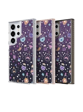 THE HOODxCarly艺术家联名 Potion Bottles 适用三星Galaxy S25/24/23 Ultra/Plus 气垫防摔手机壳镜面保护壳