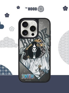 THE HOOD 海贼王 ONE PIECE联名 布鲁克 适用苹果iPhone16/15/14/Plus/Pro/Max气垫防摔手机保护壳镜面保护壳