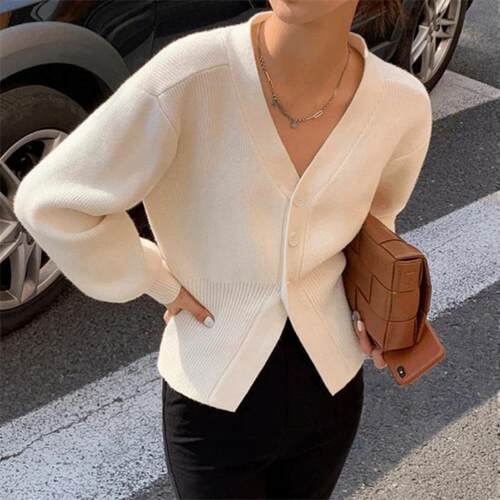 欧美针织开衫毛衣外套女 Knitted Jacket Sweater Cardigan Women