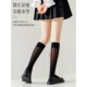 极速泡泡袜子女夏天薄款 中筒袜ins潮日系天鹅P绒jk小腿长筒无骨冰