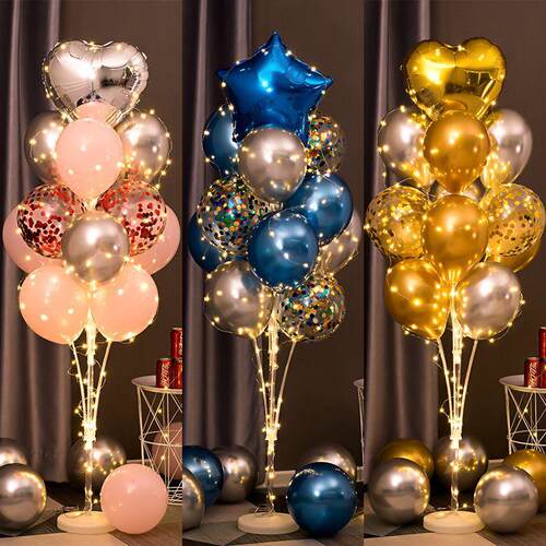新品13Pcs Multi Confeptti Balloon Happy Birthday Party Ballo