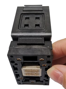 极速BGA152翻盖弹针空座bga132探C针老化座Flash芯片 1.0间距厂家