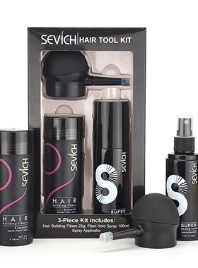 极速Sevicch 3PCS/SET Keratin Hair Building KIT 25g Thickenin
