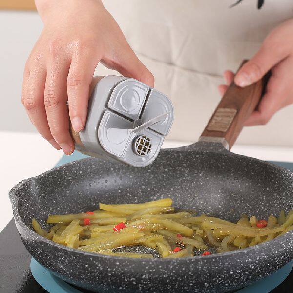 极速Housedhold Seasoning Bottle Plastic Clear 4 In 1 Seasoni