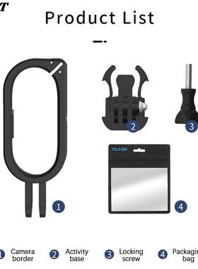 新品For Insta60 Go 2 Protective FFrame Mount 1/4 Adapter