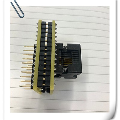 极速ENPLAS SOP8/1.27/3.9w*6CNV-SOP-NDIP16(8)烧录座测试 转换