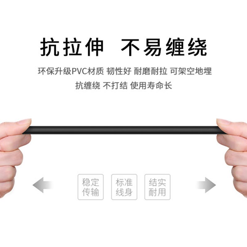 极速网线宽带光纤猫与路由器连接线电视台式电脑高R速家用十米10m