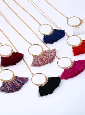极速Tassel Necklace Jewelry Fashion PeIndant Accessories Sum