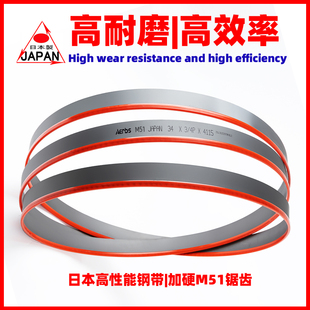 M51锯床带锯条切割不锈钢4115机用515K0合金模具钢锯床大齿带锯条