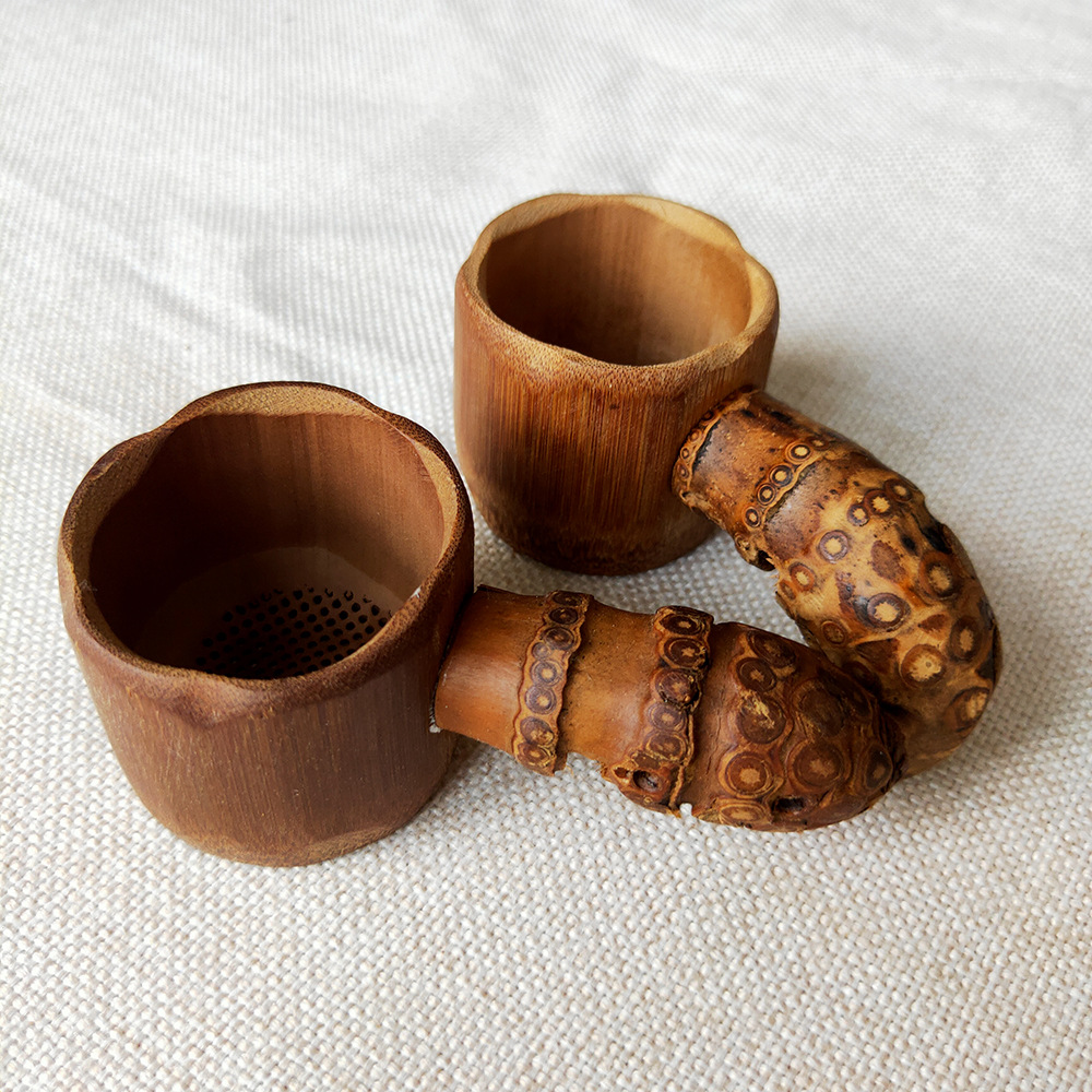 5ZW 中式老竹根茶漏手工竹制茶则长柄水勺茶具养壶笔刷茶夹茶