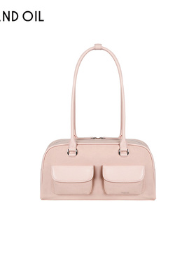 韩国standoil保龄球包尼龙款轻便腋下包秋冬新单肩包小众波士顿包