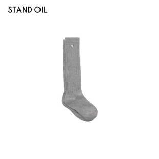 韩国Stand oil袜子Heart Button Knee Socks爱心中筒袜ins风穿搭