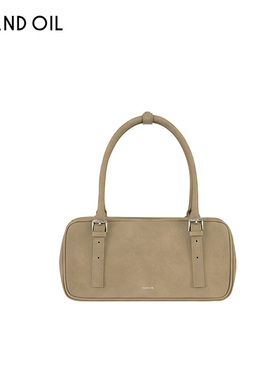 韩国standoil方形保龄球包25秋冬新款复古托特包麂皮单肩包腋下包