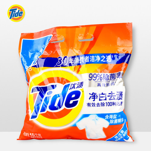 汰渍净白去渍洗衣粉1.15kg家用低泡机洗手洗不伤手无磷家庭实惠装