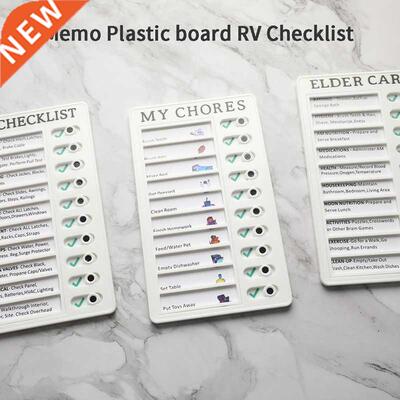 极速Memo Plastic Board Chore Chart RFeusable Checklist Memor