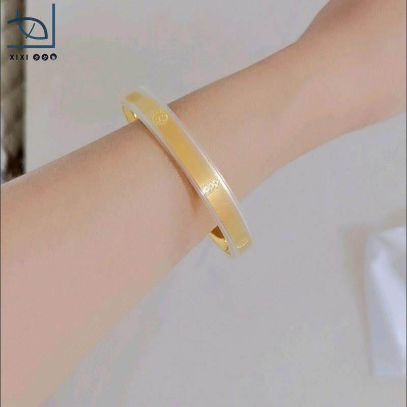 极速手镯防d磕碰新品饰品配件套扁条手镯保护套透明矽胶制作防刮