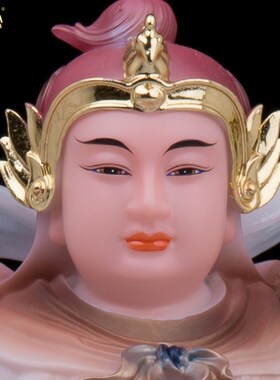 新品汉白玉摆件h 伽蓝韦陀菩萨像寺庙左右护法神关公韦驮佛像家用