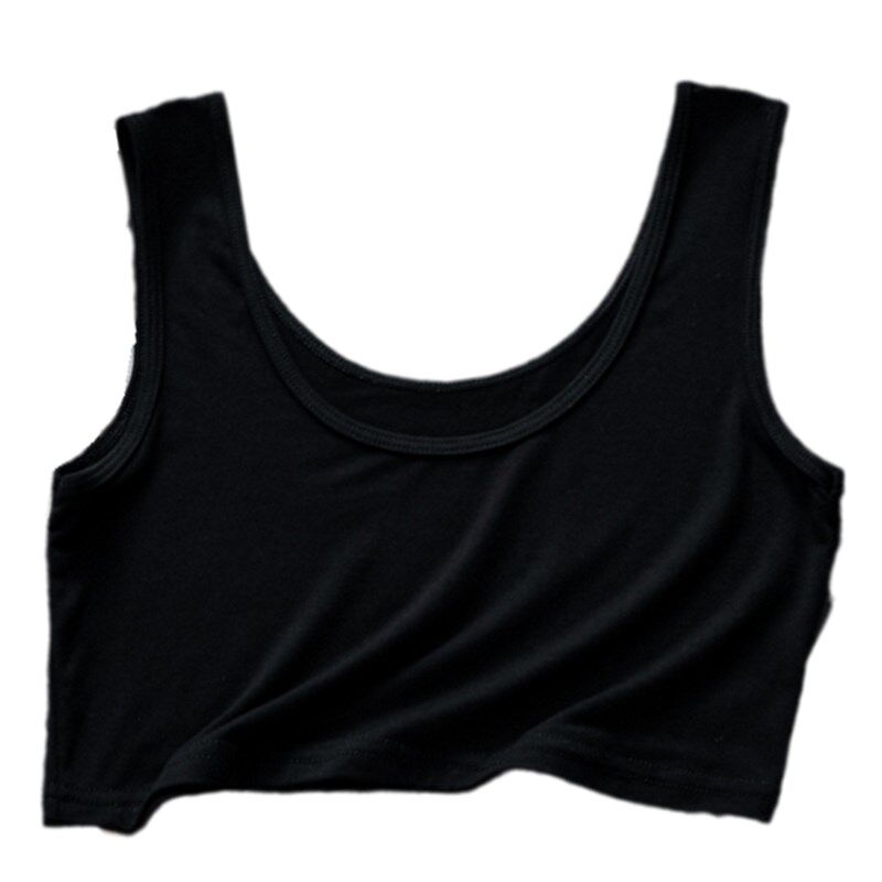 新品夏季白色打底j防走光裹胸抹胸内搭吊带小背心外穿少女内衣高