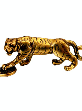 新品纯铜老虎抓钱虎桌面摆件装饰工艺品创意虎年小V礼品生肖虎实