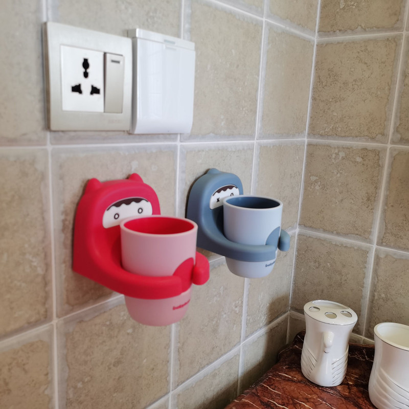 极速儿童卡通防摔牙刷p杯免打孔训练涑口杯牙具座浴室粘贴置物架,家庭/个人清洁工具,牙刷架/牙具座,淘宝优惠券,粉丝福利购,淘宝优惠卷