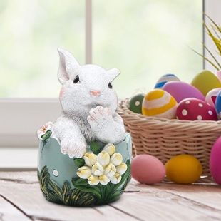 Family Rabbit Ornament Landscape Micro Cute 速发1Pcs Resin