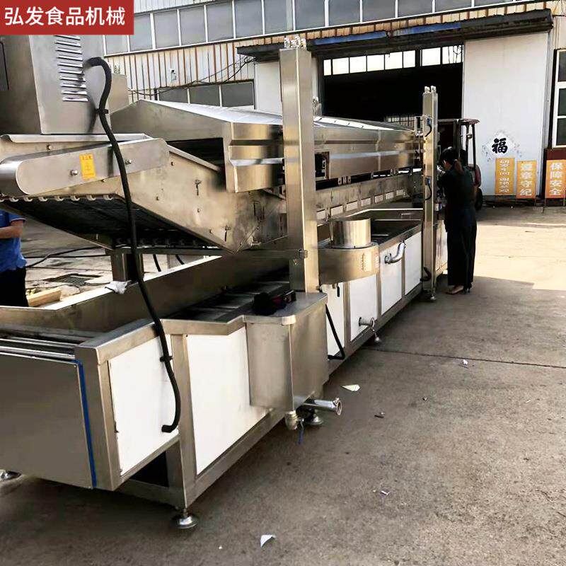 全自商用小动吃店鸡油条油炸机流水片线 YZJ-1200小炸鱼仔虾薯条