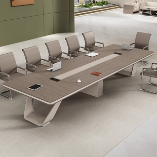 会议桌培训办公家具板式长方桌办公室大型简约现代洽谈桌椅组合