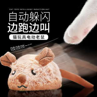 速发鼠玩具电动老鼠自嗨小老猫自动逗猫神猫幼器用品猫咪玩具