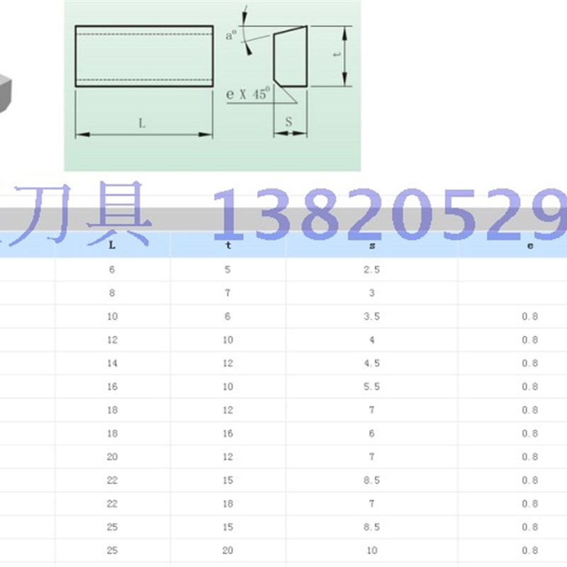 速发株洲牌焊接45度外圆车刀头YT5 YT15 YW2 YW1 YG6 YG8 A140
