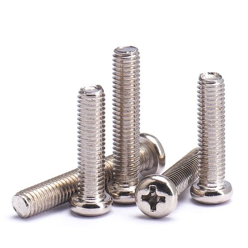 速发M1-M1.72.5M4M牙铁镀钉PM十字圆头螺丝镍 盘头加长机丝5螺钉