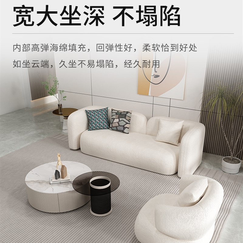 速发简约办公沙发布公室接务茶几沙发组合套装商待会客办艺沙发