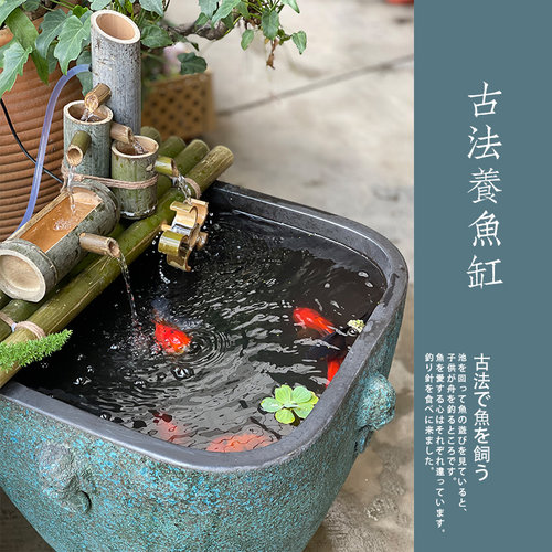 速发大型缸景德镇古法养鱼陶瓷缸睡莲荷花盆客厅生财镇宅创意摆件