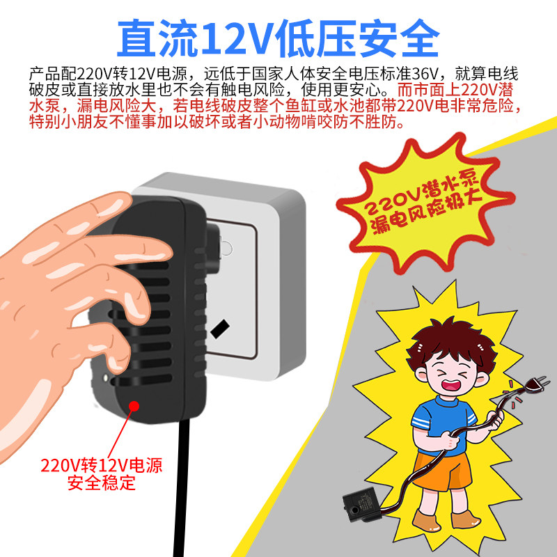 速发12V直流水心水泵静音电脑水冷散热潜无泵长寿命离刷泵安全